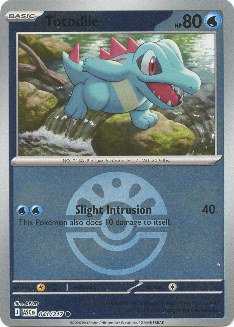 Totodile (041/217) (Friend Ball) [Mega Evolution: Ascended Heroes] - The Mythic Store | 24h Order Processing