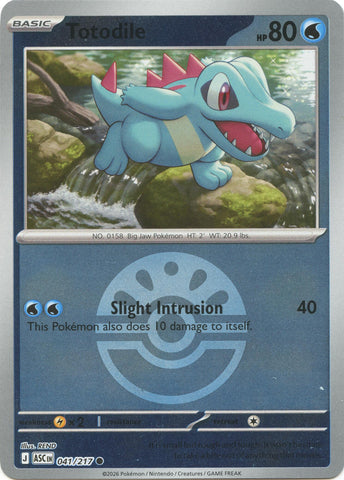 Totodile (041/217) (Friend Ball) [Mega Evolution: Ascended Heroes] - The Mythic Store | 24h Order Processing