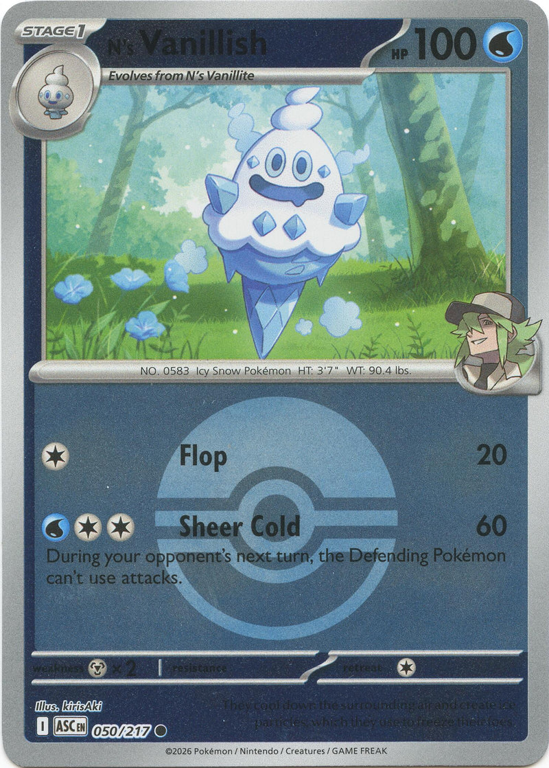 N's Vanillish (050/217) (Poke Ball) [Mega Evolution: Ascended Heroes] - The Mythic Store | 24h Order Processing