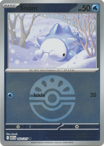 Snom (052/217) (Friend Ball) [Mega Evolution: Ascended Heroes] - The Mythic Store | 24h Order Processing