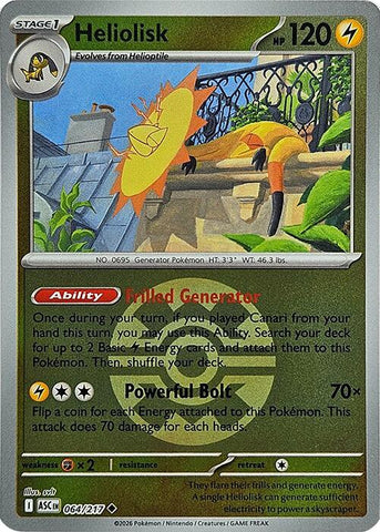 Heliolisk (064/217) (Quick Ball) [Mega Evolution: Ascended Heroes] - The Mythic Store | 24h Order Processing