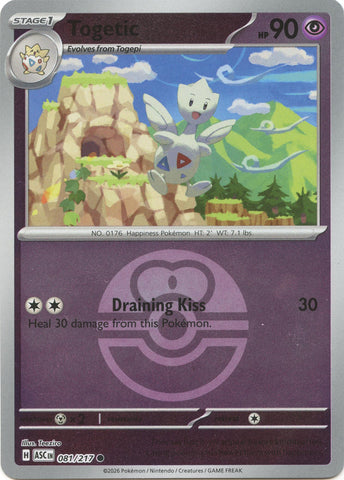 Togetic (081/217) (Love Ball) [Mega Evolution: Ascended Heroes] - The Mythic Store | 24h Order Processing