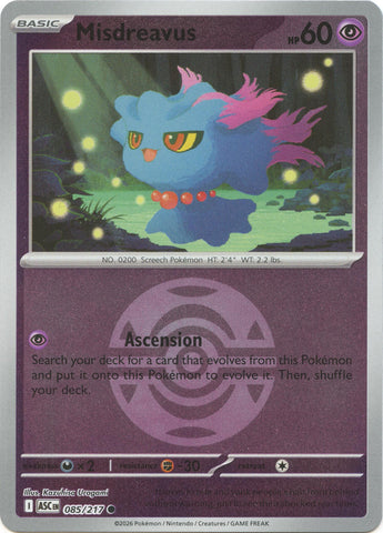 Misdreavus (085/217) (Dusk Ball) [Mega Evolution: Ascended Heroes] - The Mythic Store | 24h Order Processing