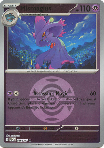 Mismagius (086/217) (Dusk Ball) [Mega Evolution: Ascended Heroes] - The Mythic Store | 24h Order Processing