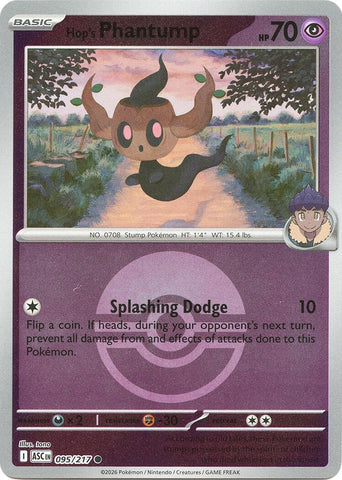 Hop's Phantump (095/217) (Poke Ball) [Mega Evolution: Ascended Heroes] - The Mythic Store | 24h Order Processing