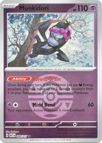 Munkidori (099/217) (Dusk Ball) [Mega Evolution: Ascended Heroes] - The Mythic Store | 24h Order Processing