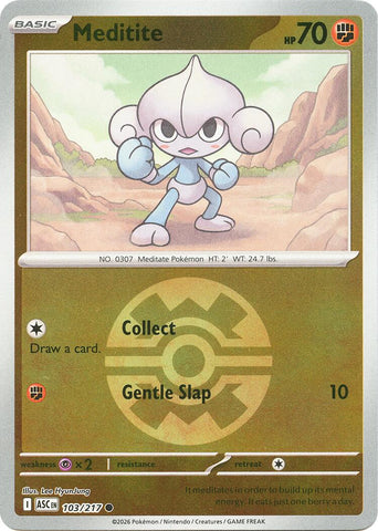 Meditite (103/217) (Quick Ball) [Mega Evolution: Ascended Heroes] - The Mythic Store | 24h Order Processing