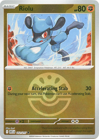 Riolu (112/217) (Friend Ball) [Mega Evolution: Ascended Heroes] - The Mythic Store | 24h Order Processing