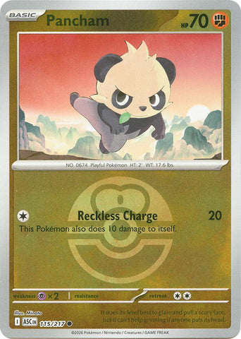 Pancham (115/217) (Love Ball) [Mega Evolution: Ascended Heroes] - The Mythic Store | 24h Order Processing