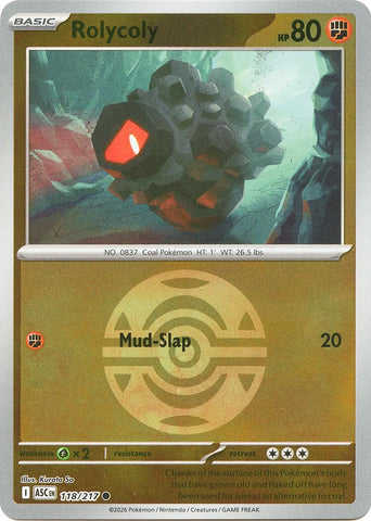 Rolycoly (118/217) (Dusk Ball) [Mega Evolution: Ascended Heroes] - The Mythic Store | 24h Order Processing