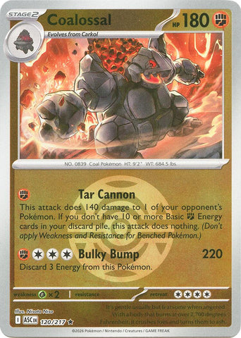 Coalossal (120/217) (Dusk Ball) [Mega Evolution: Ascended Heroes] - The Mythic Store | 24h Order Processing