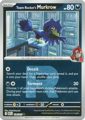 Team Rocket's Murkrow (126/217) (Team Rocket) [Mega Evolution: Ascended Heroes] - The Mythic Store | 24h Order Processing