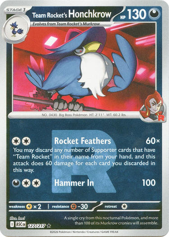 Team Rocket's Honchkrow (127/217) (Team Rocket) [Mega Evolution: Ascended Heroes] - The Mythic Store | 24h Order Processing