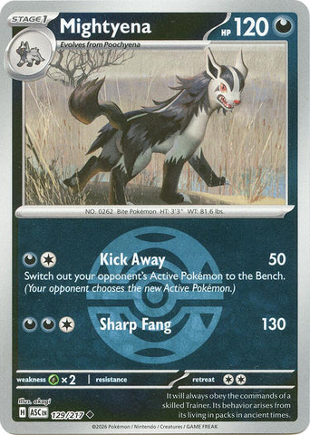 Mightyena (129/217) (Dusk Ball) [Mega Evolution: Ascended Heroes] - The Mythic Store | 24h Order Processing