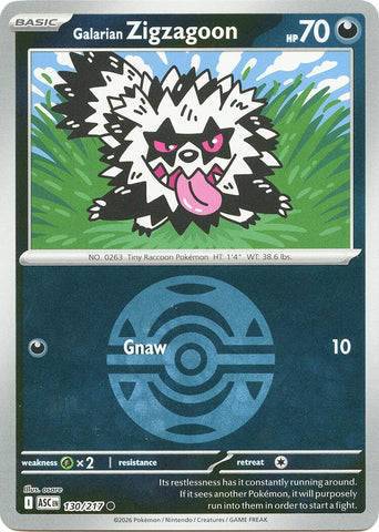 Galarian Zigzagoon (130/217) (Dusk Ball) [Mega Evolution: Ascended Heroes] - The Mythic Store | 24h Order Processing