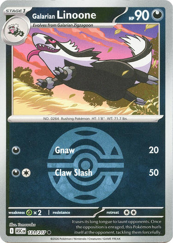 Galarian Linoone (131/217) (Dusk Ball) [Mega Evolution: Ascended Heroes] - The Mythic Store | 24h Order Processing