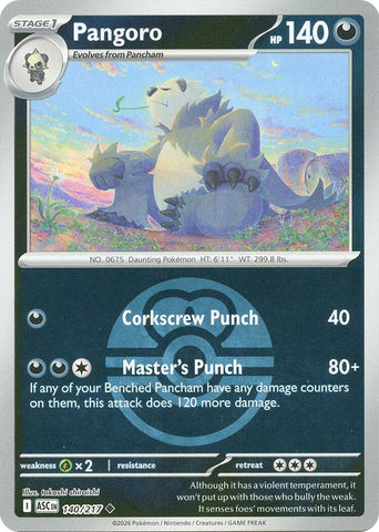 Pangoro (140/217) (Love Ball) [Mega Evolution: Ascended Heroes] - The Mythic Store | 24h Order Processing