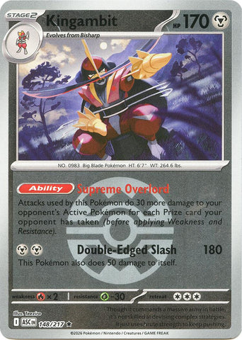 Kingambit (148/217) (Quick Ball) [Mega Evolution: Ascended Heroes] - The Mythic Store | 24h Order Processing