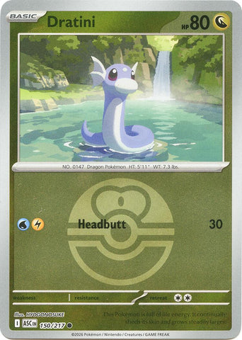 Dratini (150/217) (Love Ball) [Mega Evolution: Ascended Heroes] - The Mythic Store | 24h Order Processing