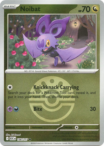 Noibat (156/217) (Friend Ball) [Mega Evolution: Ascended Heroes] - The Mythic Store | 24h Order Processing