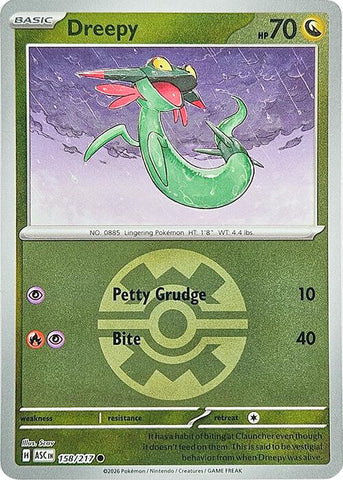 Dreepy (158/217) (Quick Ball) [Mega Evolution: Ascended Heroes] - The Mythic Store | 24h Order Processing