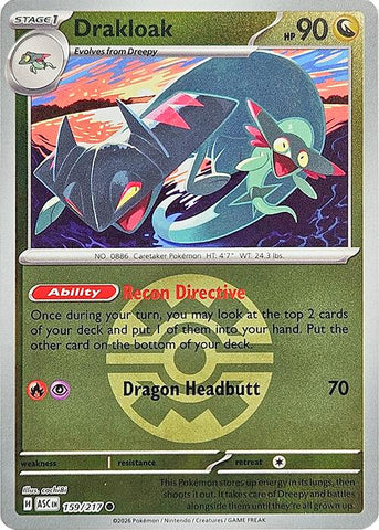 Drakloak (159/217) (Quick Ball) [Mega Evolution: Ascended Heroes] - The Mythic Store | 24h Order Processing