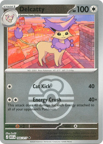 Delcatty (166/217) (Love Ball) [Mega Evolution: Ascended Heroes] - The Mythic Store | 24h Order Processing