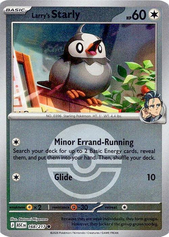 Larry's Starly (168/217) (Poke Ball) [Mega Evolution: Ascended Heroes] - The Mythic Store | 24h Order Processing