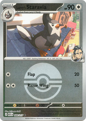 Larry's Staravia (169/217) (Poke Ball) [Mega Evolution: Ascended Heroes] - The Mythic Store | 24h Order Processing