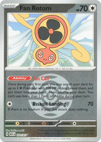 Fan Rotom (171/217) (Dusk Ball) [Mega Evolution: Ascended Heroes] - The Mythic Store | 24h Order Processing