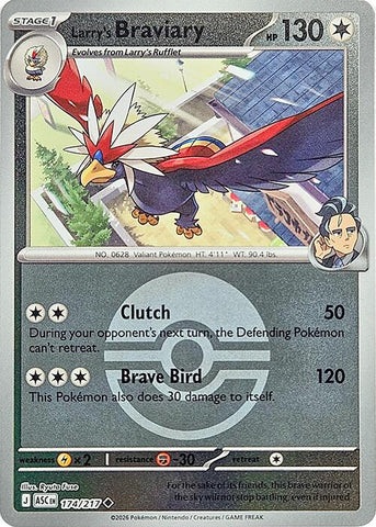 Larry's Braviary (174/217) (Poke Ball) [Mega Evolution: Ascended Heroes] - The Mythic Store | 24h Order Processing