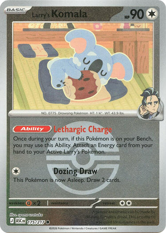 Larry's Komala (175/217) (Poke Ball) [Mega Evolution: Ascended Heroes] - The Mythic Store | 24h Order Processing