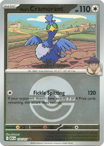 Hop's Cramorant (177/217) (Poke Ball) [Mega Evolution: Ascended Heroes] - The Mythic Store | 24h Order Processing