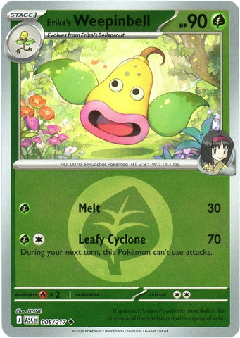 Erika's Weepinbell (005/217) (Energy Symbol Pattern) [Mega Evolution: Ascended Heroes] - The Mythic Store | 24h Order Processing