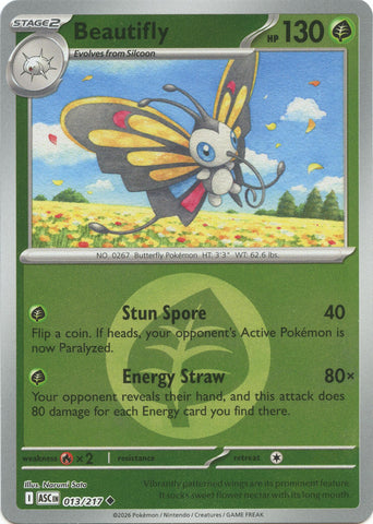 Beautifly (013/217) (Energy Symbol Pattern) [Mega Evolution: Ascended Heroes] - The Mythic Store | 24h Order Processing