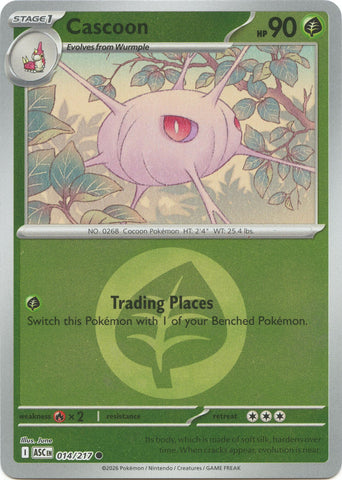 Cascoon (014/217) (Energy Symbol Pattern) [Mega Evolution: Ascended Heroes] - The Mythic Store | 24h Order Processing