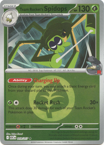 Team Rocket's Spidops (019/217) (Energy Symbol Pattern) [Mega Evolution: Ascended Heroes] - The Mythic Store | 24h Order Processing