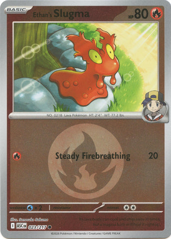 Ethan's Slugma (023/217) (Energy Symbol Pattern) [Mega Evolution: Ascended Heroes] - The Mythic Store | 24h Order Processing