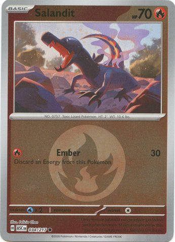 Salandit (034/217) (Energy Symbol Pattern) [Mega Evolution: Ascended Heroes] - The Mythic Store | 24h Order Processing