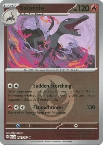 Salazzle (035/217) (Energy Symbol Pattern) [Mega Evolution: Ascended Heroes] - The Mythic Store | 24h Order Processing