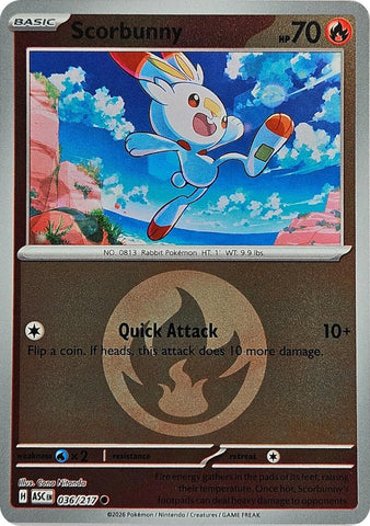 Scorbunny (036/217) (Energy Symbol Pattern) [Mega Evolution: Ascended Heroes] - The Mythic Store | 24h Order Processing