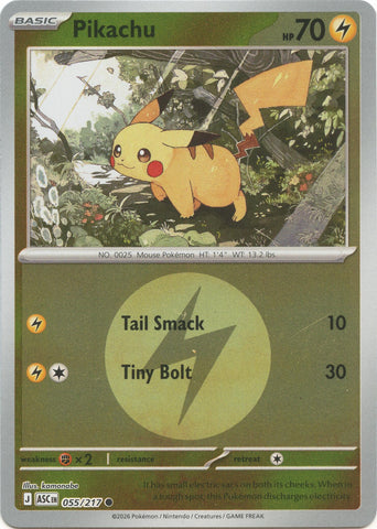Pikachu (055/217) (Energy Symbol Pattern) [Mega Evolution: Ascended Heroes] - The Mythic Store | 24h Order Processing