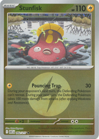 Stunfisk (062/217) (Energy Symbol Pattern) [Mega Evolution: Ascended Heroes] - The Mythic Store | 24h Order Processing