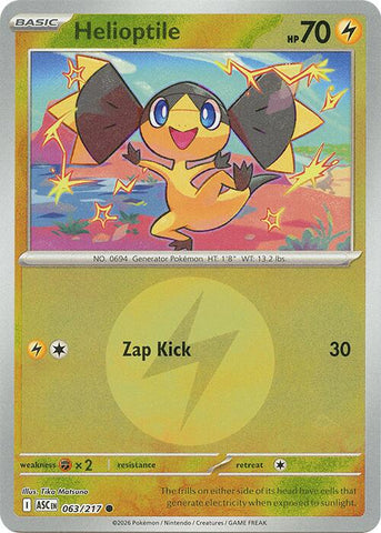 Helioptile (063/217) (Energy Symbol Pattern) [Mega Evolution: Ascended Heroes] - The Mythic Store | 24h Order Processing
