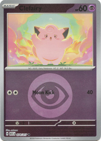 Clefairy (074/217) (Energy Symbol Pattern) [Mega Evolution: Ascended Heroes] - The Mythic Store | 24h Order Processing