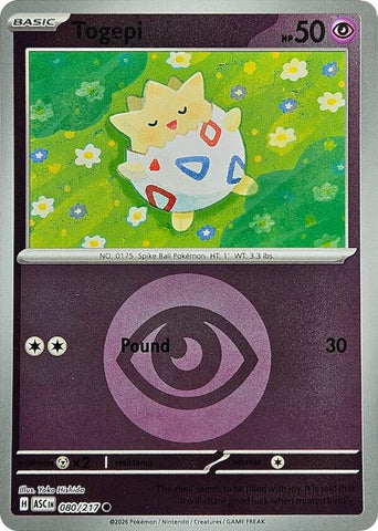 Togepi (080/217) (Energy Symbol Pattern) [Mega Evolution: Ascended Heroes] - The Mythic Store | 24h Order Processing