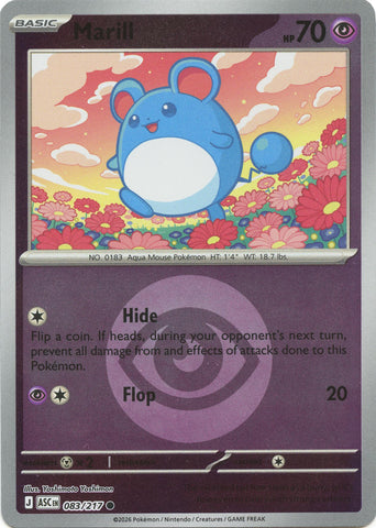 Marill (083/217) (Energy Symbol Pattern) [Mega Evolution: Ascended Heroes] - The Mythic Store | 24h Order Processing