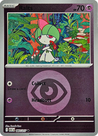 Ralts (087/217) (Energy Symbol Pattern) [Mega Evolution: Ascended Heroes] - The Mythic Store | 24h Order Processing