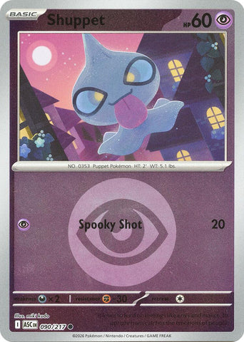 Shuppet (090/217) (Energy Symbol Pattern) [Mega Evolution: Ascended Heroes] - The Mythic Store | 24h Order Processing