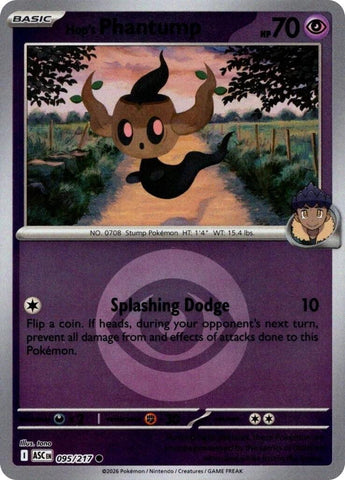 Hop's Phantump (095/217) (Energy Symbol Pattern) [Mega Evolution: Ascended Heroes] - The Mythic Store | 24h Order Processing